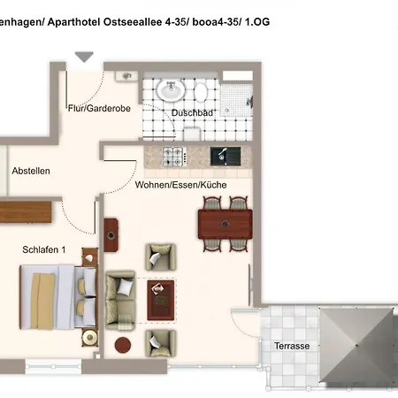 Apartmán Ostseeallee Ostseeallee 4-35 Boltenhagen (Ostseebad)